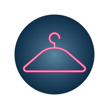 clothes hanger, neon style icon