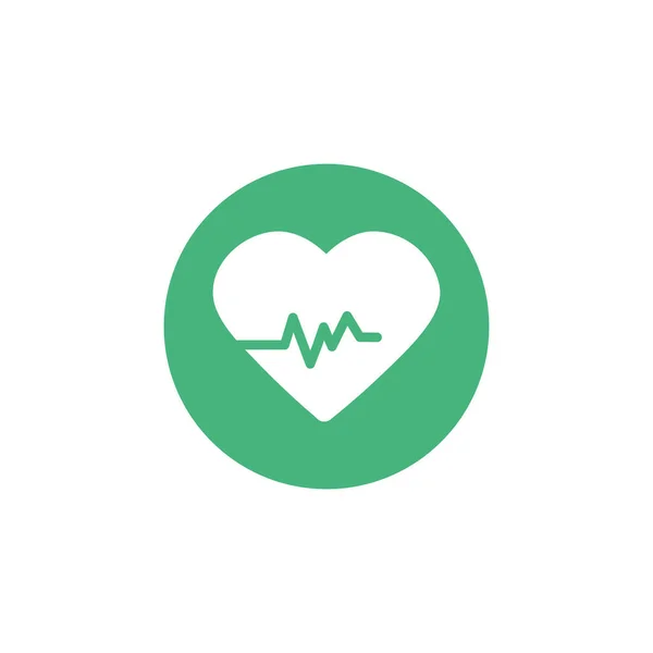 Blood pressure, block and flat style icon — Stock vektor