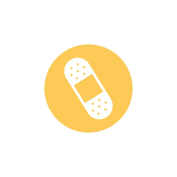 Cure bandage medical, block and flat style icon — Stock vektor