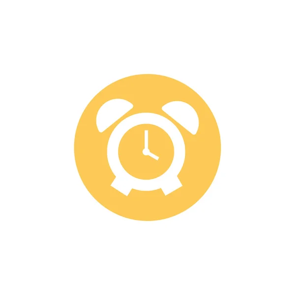 Alarm clock, block and flat style icon — 图库矢量图片