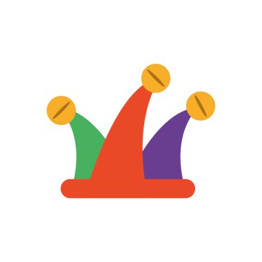 Soytarı şapkası, düz stil simgesi