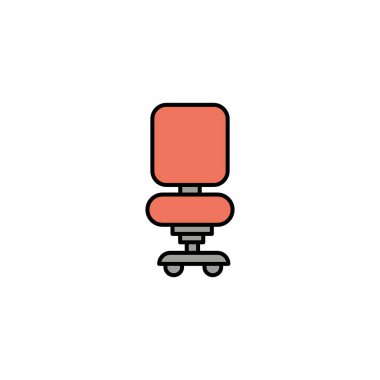 office chair, line style icon