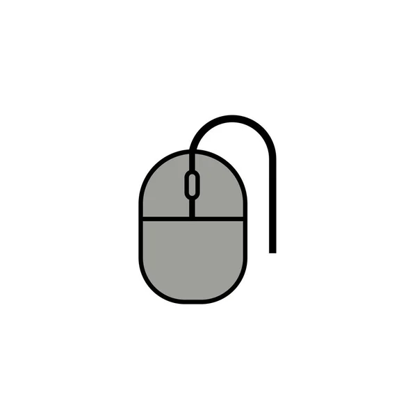 Computer mouse, line style icon — ストックベクタ