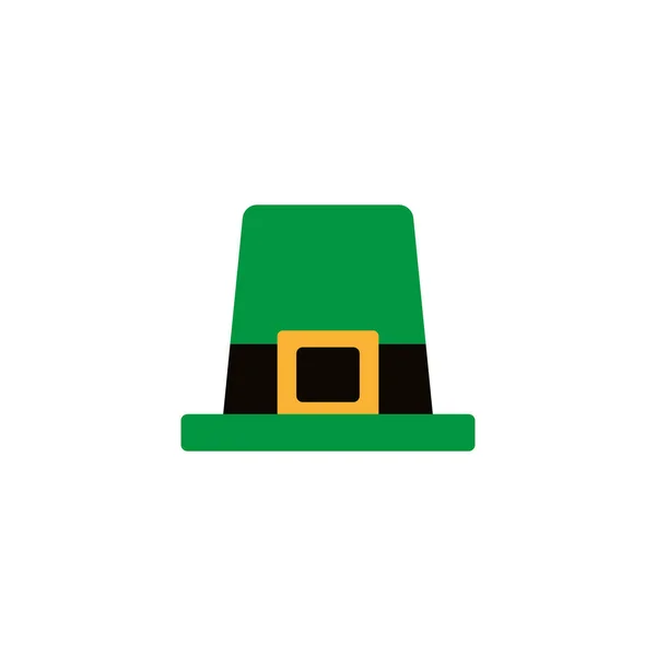 Leprechaun hat , flat style icon — Stock vektor