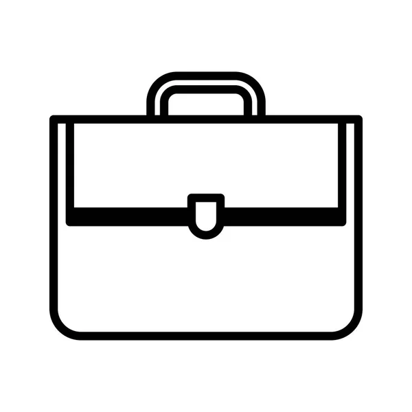 Briefcase business bag for document on white background — Stockvektor