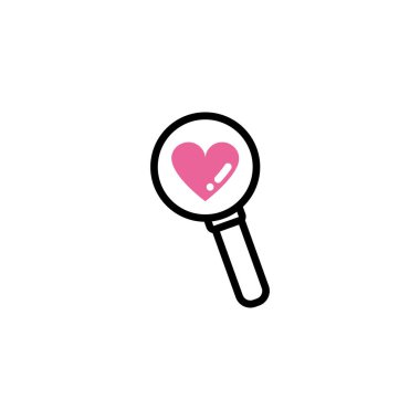 magnifying glass lens, line style and color