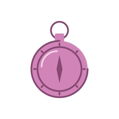 compass icon, flat style design