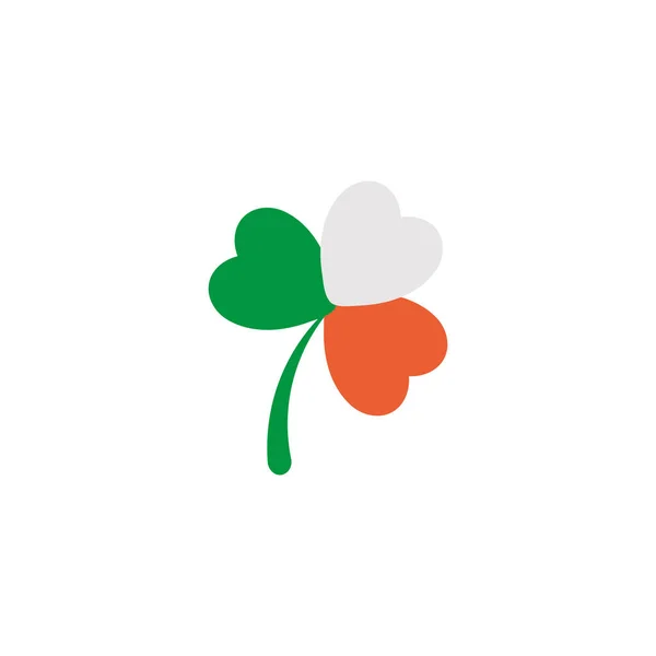 Three leaf clover, flat style icon — Stockový vektor