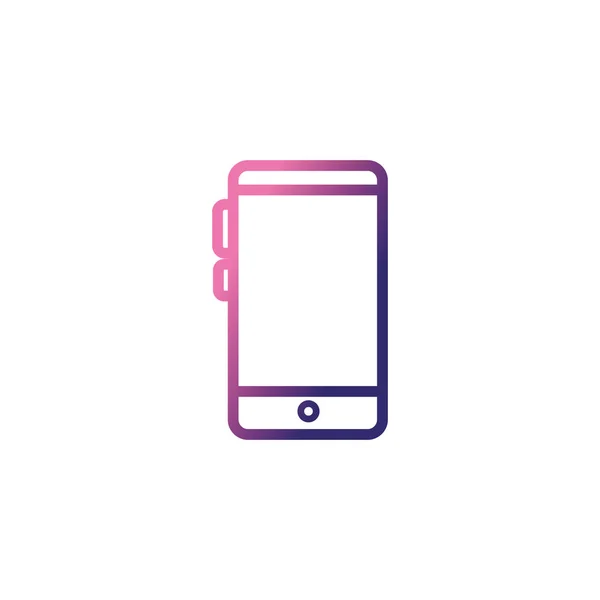 Smartphone screen, gradient style icon — ストックベクタ