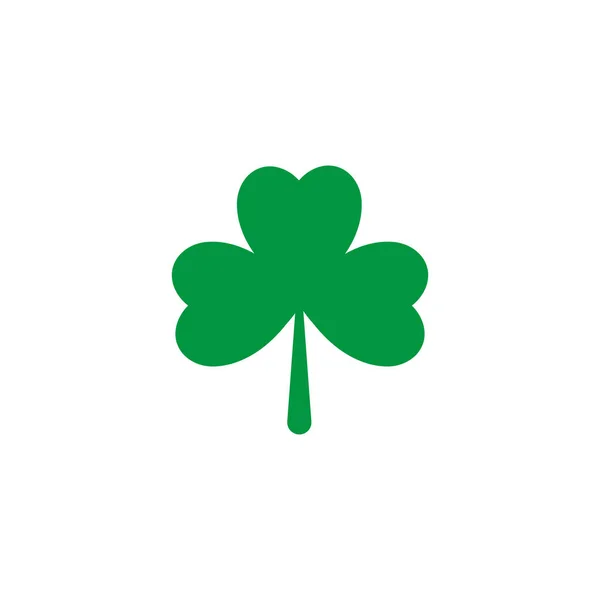 Three leaf clover, flat style icon — Stock vektor
