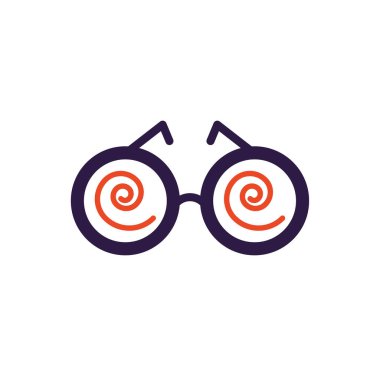 çılgın gözlük, düz biçim simgesi