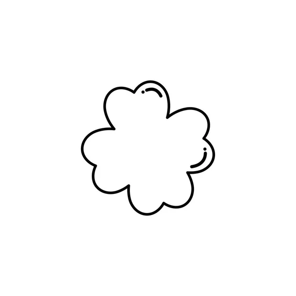 Four leaf clover, flat style icon — Stockvektor