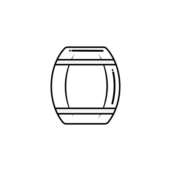 Barrel of beer , flat style icon — Stockový vektor