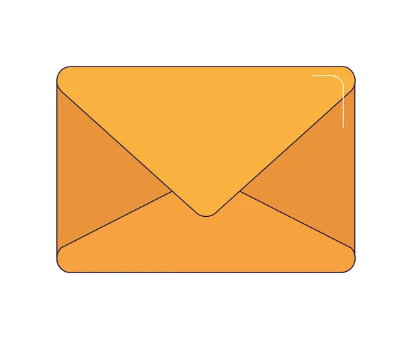 Icône de l'enveloppe, design coloré — Image vectorielle