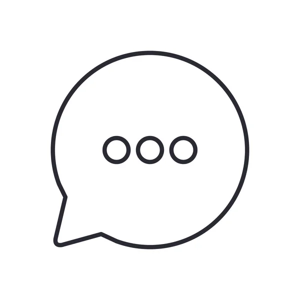 Bulle de parole icône sur fond blanc — Image vectorielle