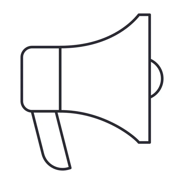 Ikona megafonu, izolovaný design — Stockový vektor
