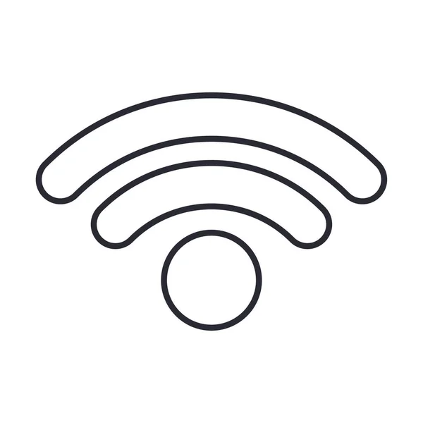 Wifi-Symbol Symbol auf weißem Hintergrund — Stockvektor