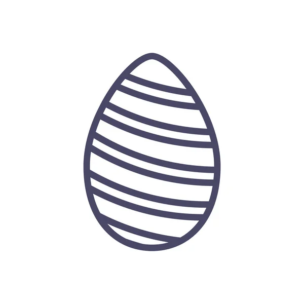 Paskalya yumurtası, satır biçimi simgesi — Stok Vektör
