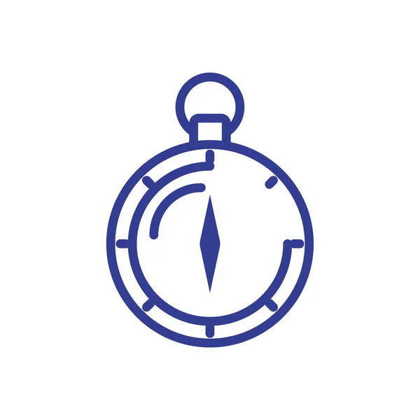 Compass icon, line style design — Stockvektor