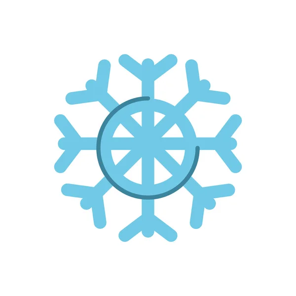 Copo de nieve, icono de estilo plano — Archivo Imágenes Vectoriales
