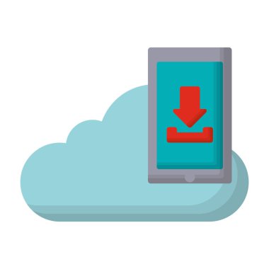 Oku indirilmiş bulut ve akıllı telefon