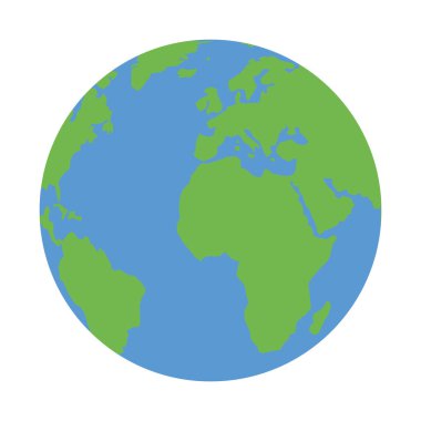 seyyare yerküre beyaz zemin üzerine