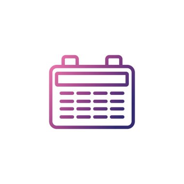 calendar reminder, gradient style icon