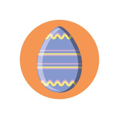 şirin paskalya yumurtası simgesi, blok biçimi tasarımı