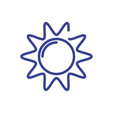 güneş simgesi, çizgi biçimi tasarımı