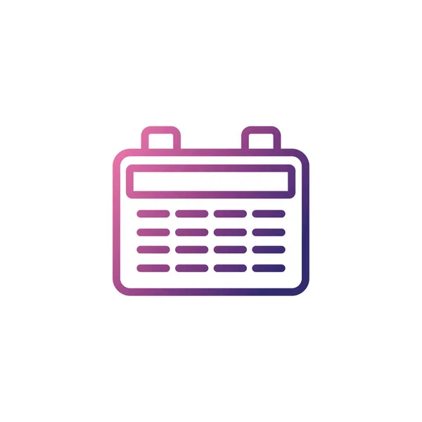 Calendar reminder, gradient style icon — Stockvector