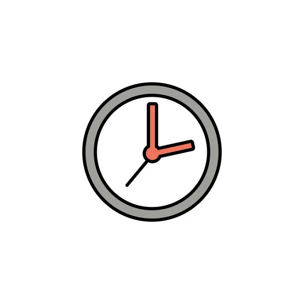 Alarm saati, satır biçimi simgesi — Stok Vektör