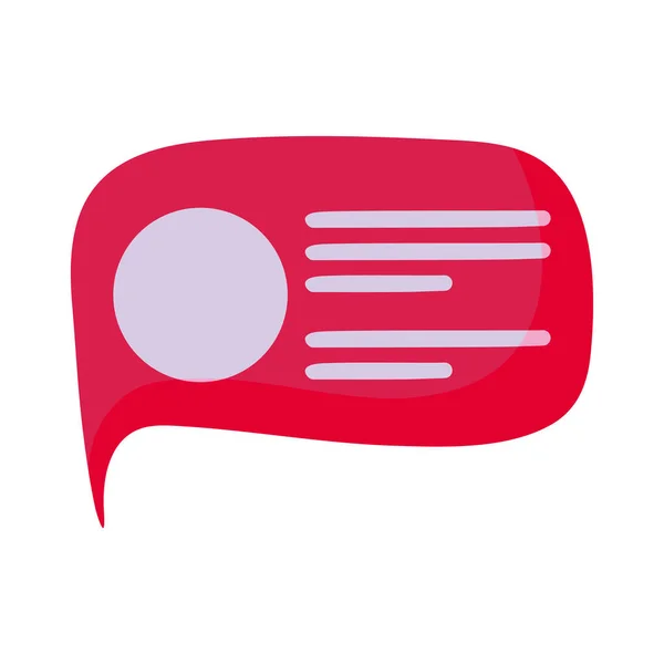 Communicatie spraakbel pictogram — Stockvector