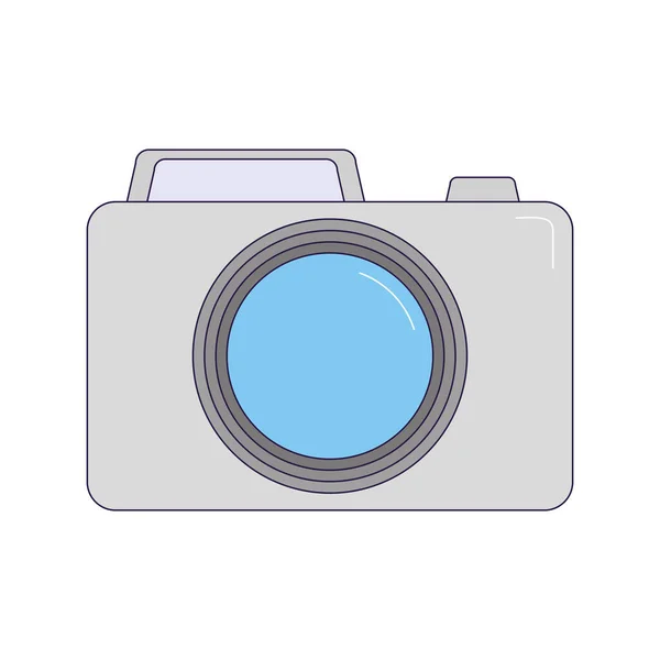 Fotoğraf makinesi simgesi, renkli tasarım — Stok Vektör