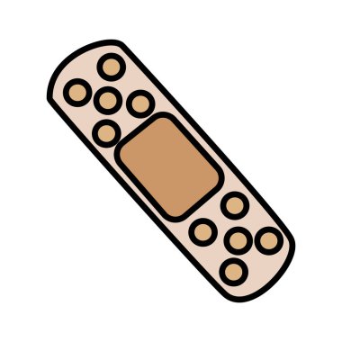 beyaz arka planda tıbbi bandaj tedavisi