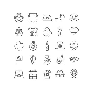 Aziz Patrick Günü simgeleri dizisi, düz biçim simgesi