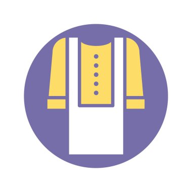 ramadan thobe icon, block style design