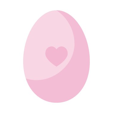 Happy easter egg flat style icon vector design