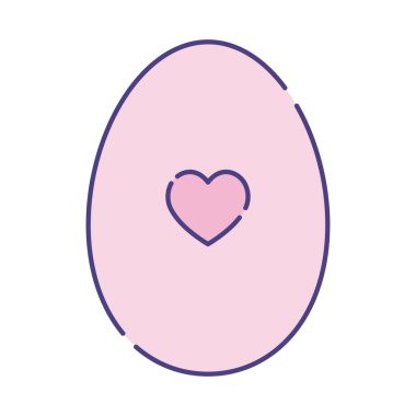 Happy easter egg flat style icon vector design