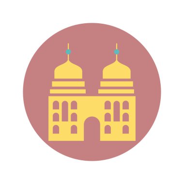 islam mosque building, block style design