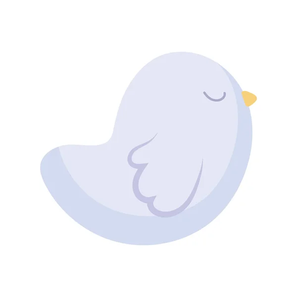 Cute kawaii dove cartoon vector design — Διανυσματικό Αρχείο