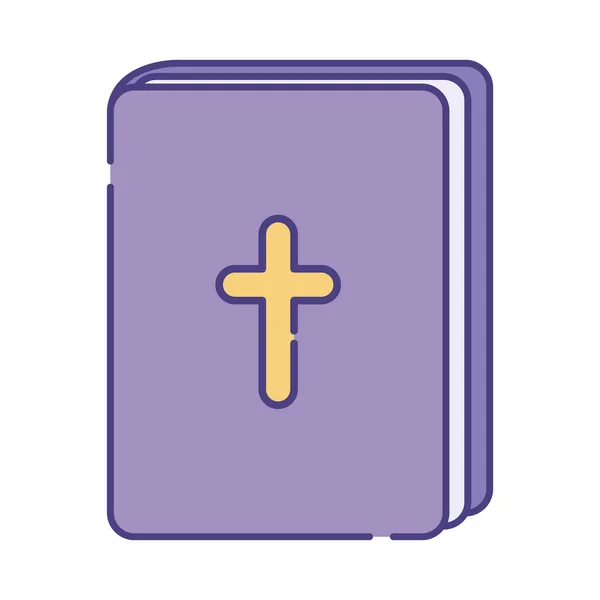 Religion bible flat style icon vector design — 스톡 벡터