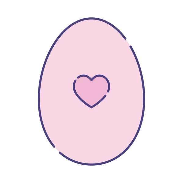 Felice uovo di Pasqua stile piatto icona vettoriale design — Vettoriale Stock