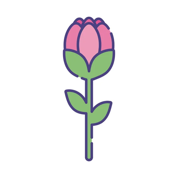 Ізольовані натуральна квітка плоский стиль значок Векторний дизайн — стоковий вектор