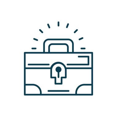 treasure icon, line style