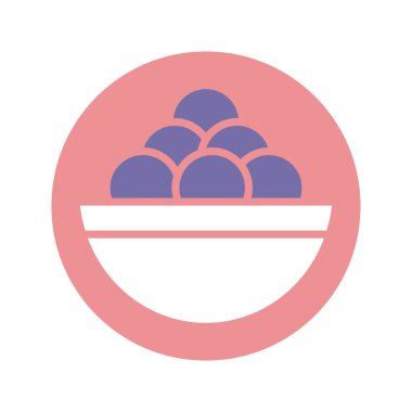 ramadan iftar food icon, silhouette style design