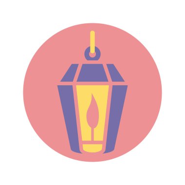 ramadan lantern, block style design