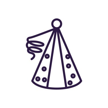party hat, line style icon