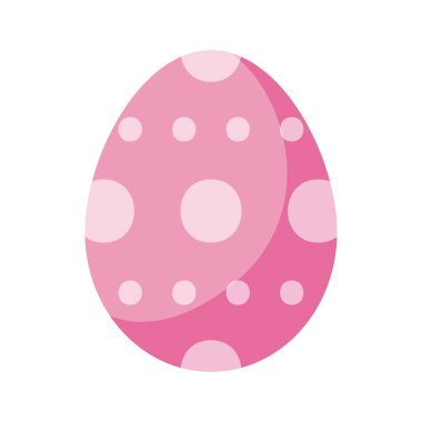Happy easter egg flat style icon vector design
