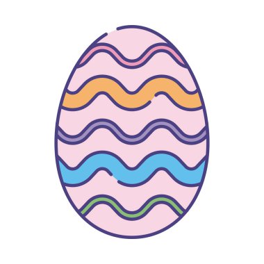 Happy easter eggs flat style icon vector design