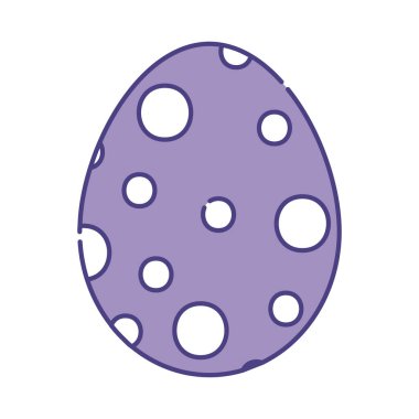 Happy easter egg flat style icon vector design
